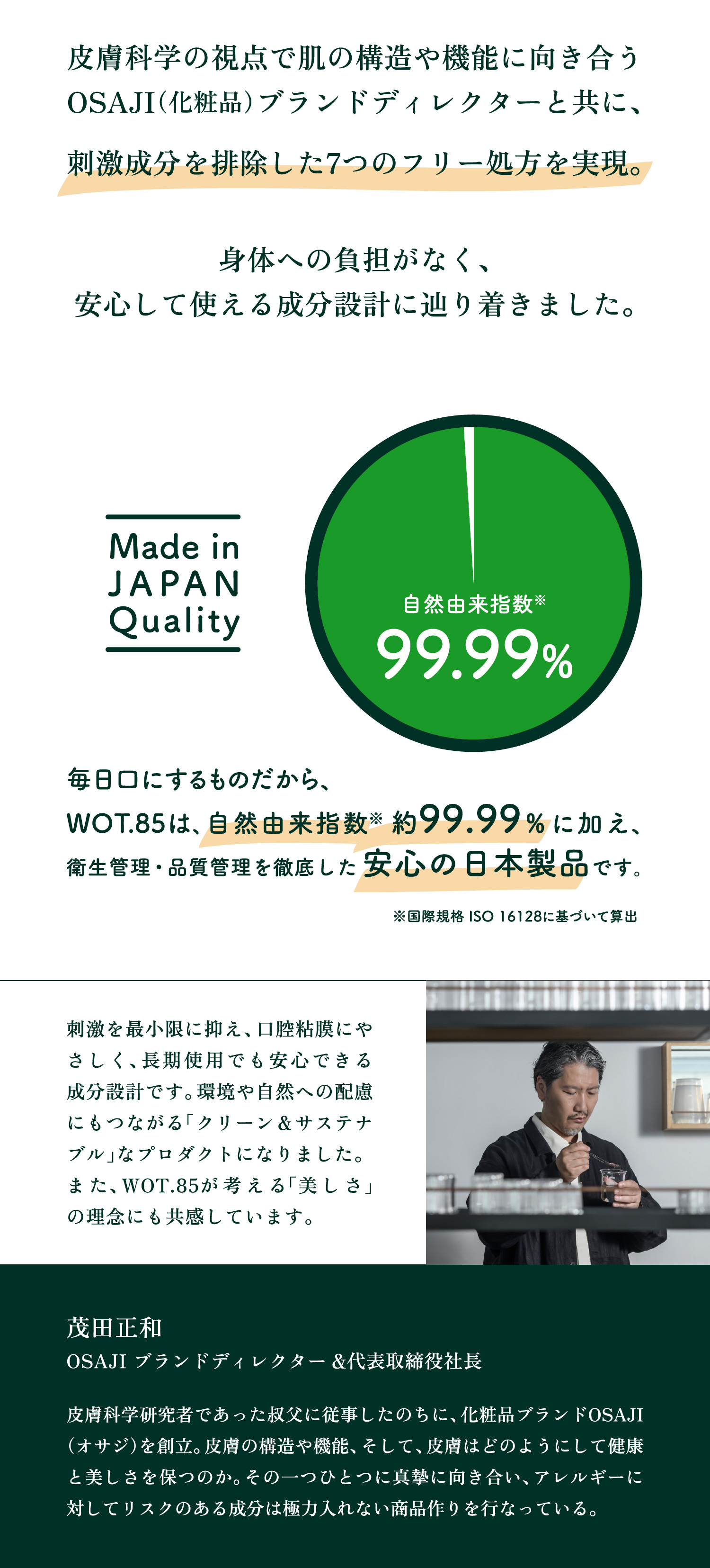 7つのフリー処方を実現